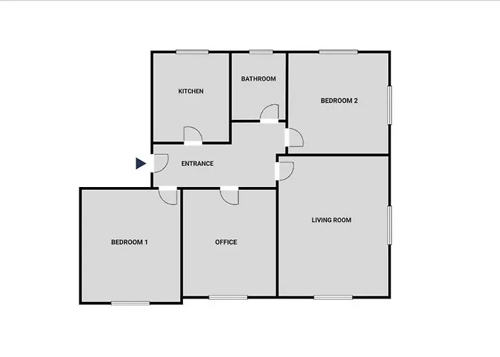 Apartment Olive - 90 Qm, 3 Schlafzimmer, Balkon & Moderne Kueche